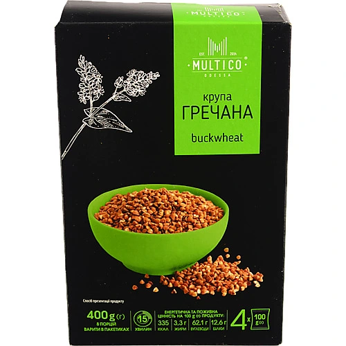Крупа Multico 100гх4 гречана ядриця
