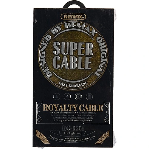 Кабель Lightning Remax RC-056i Royalty. 1м золото