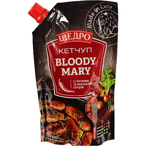 Кетчуп Щедро 250г bloody mary д.п