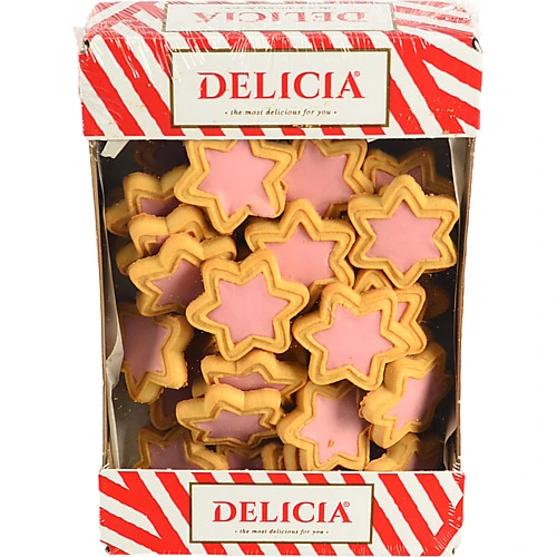 Печиво здобне зі смаком Bubble Gum Супер-Стар Delicia к/у 350г