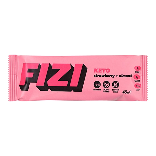 Батончик Fizi 45г кето strawberry almond