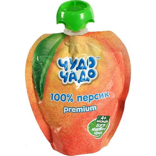 Пюре Чудо Чадо 90г персик б.цукру пауч