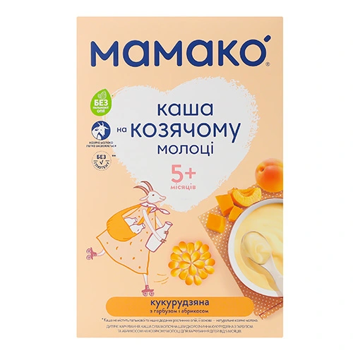 Каша  Мamako 200г кукуруза гарбуз абрікос козяче молоко