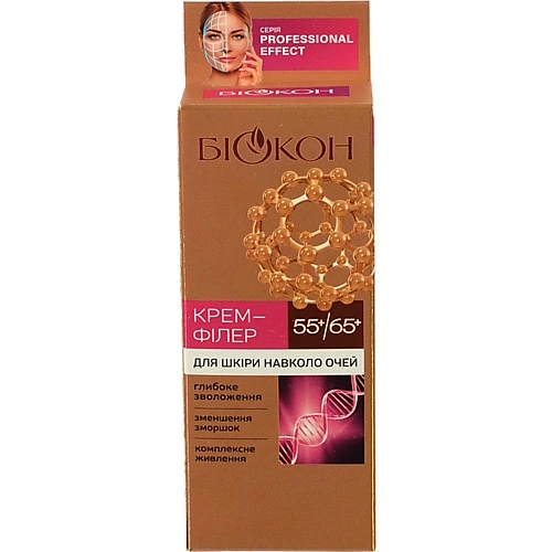 Крем-філлер Біокон Проф.Ефект 25мл для шкіри навк.очей 55+ 65+  16215