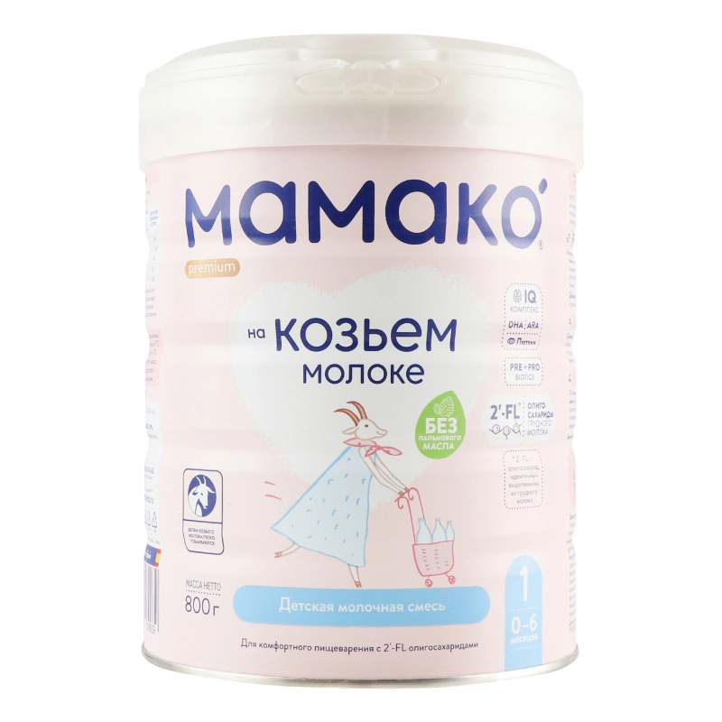 Суміш молочна суха для дітей 0-6мес Premium 1 Mamako з/б 800г