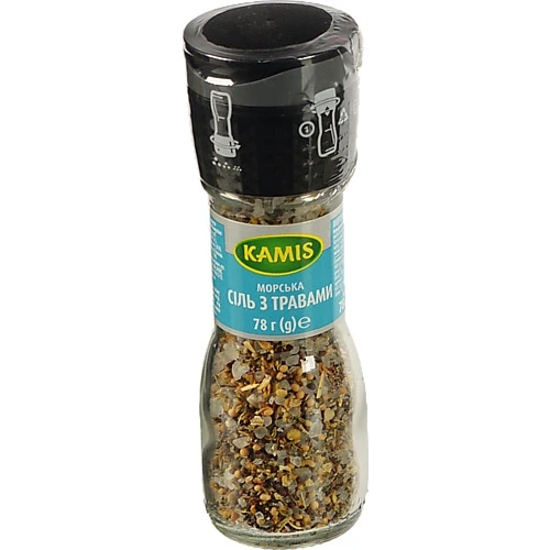 Сіль морська з травами Kamis млинок 78г