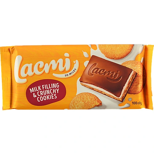 Шоколад Рошен 100г lacmi молочне печиво