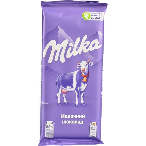 Шоколад Мілка 90г молочний