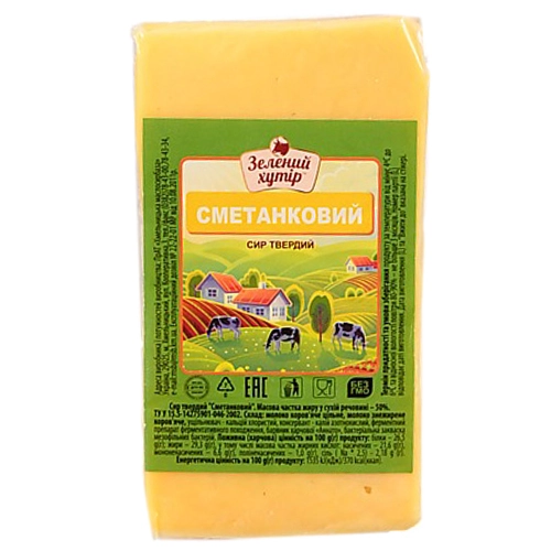 Сир вершковий 50% Зелений Хутір