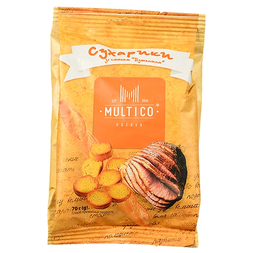 Сухарики Multico 70г пшеничні багет буженина