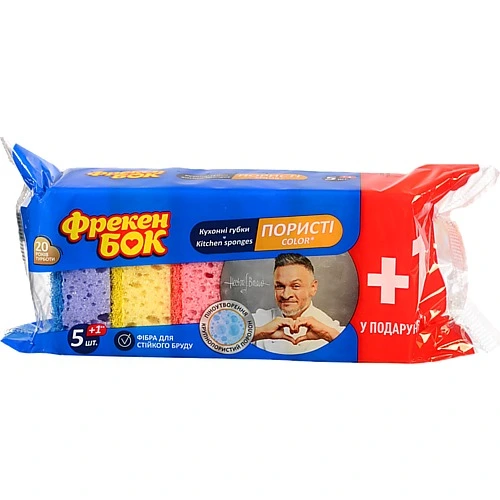 Губки кухонні Фрекен Бок Color 6шт