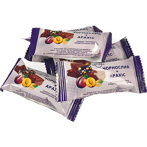 Цукерки Sweet Melodies чорнослив арахіс глазур