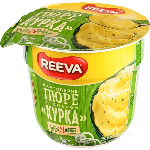Пюре Reeva 40г картопляне курка ст.