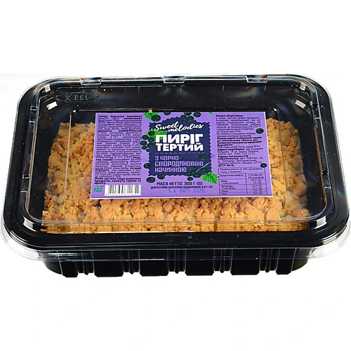 Пиріг Sweet melodies 300г з чорною смородиною