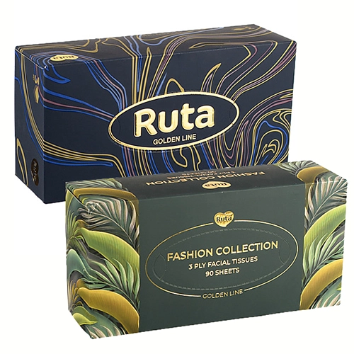 Серветки косметичні Ruta 90л 3ш білі пенал