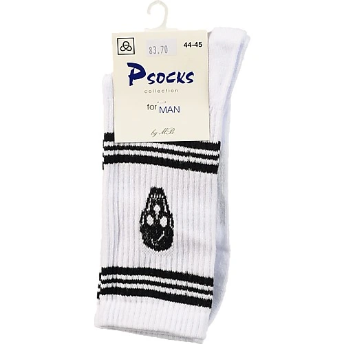 Шкарпетки чол. Комфорт Череп 44-45р.  білі