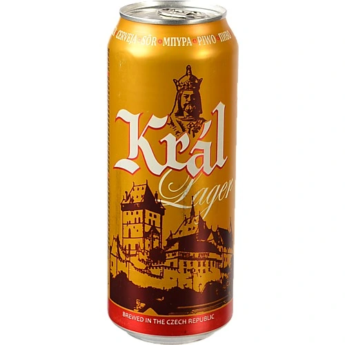 Пиво Кral 0.5л lager з.б