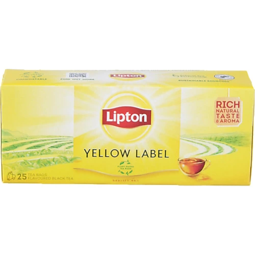 Чай Lipton 25п чорний yellow label