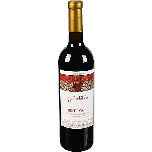 Вино Madliani 0.75л піросмані червоне н.сухе