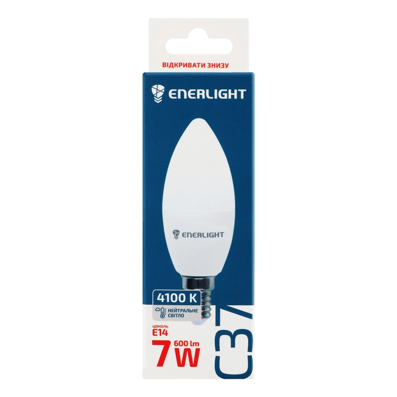 Лампа світлодіодна 7W E14 4100K Enerlight 1шт
