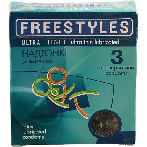 Презервативи зі змазкою Ultra Light Freestyles 3шт