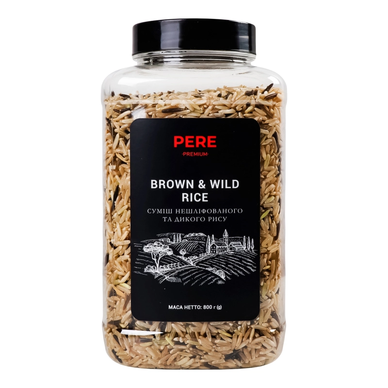 Суміш рису нешліфованого та дикого Pere п/б 800г