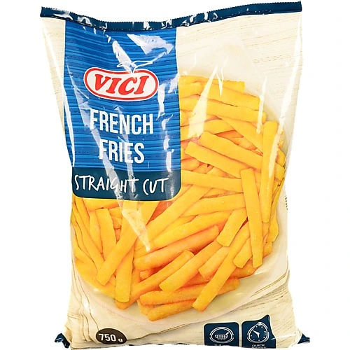 Картопля фрі швидкозаморожена різана обсмажена пряма 10х10мм Vici м/у 750г