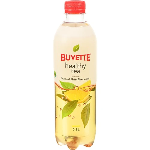 Напій безалкогольний соковмісний негазований Зелений чай+лемонграс Buvette п/пл 0.5л