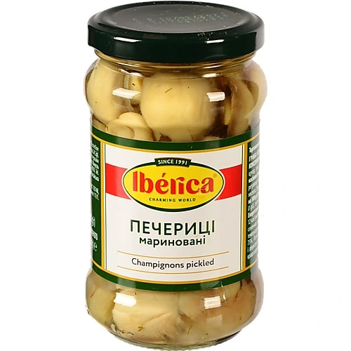 Гриби мариновані Шампіньйони Iberica с/б 280г