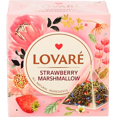 Чай Lovare Полуничний Зефір 15 пакетиків