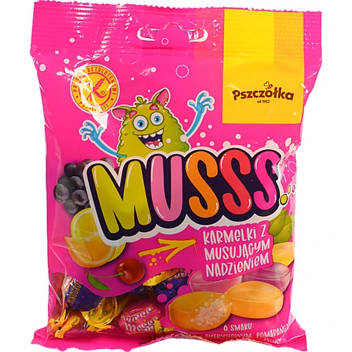 Цукерки Pszczolka 100г musss mix