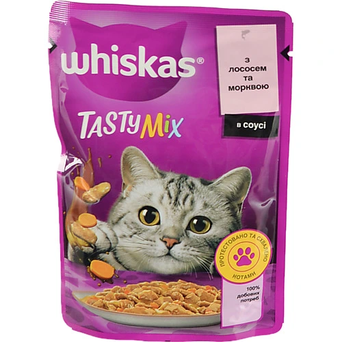 Корм Віскас 85г TastyMix лосось морква