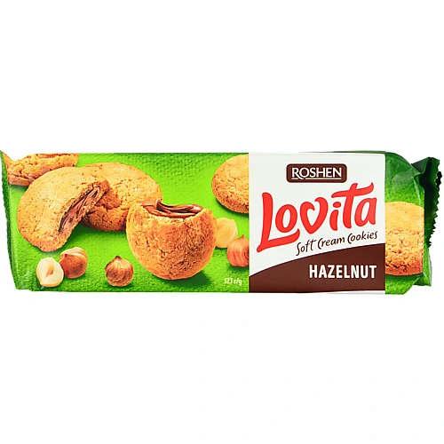 Печиво Рошен 127г lovita soft cream cookies hazelnut