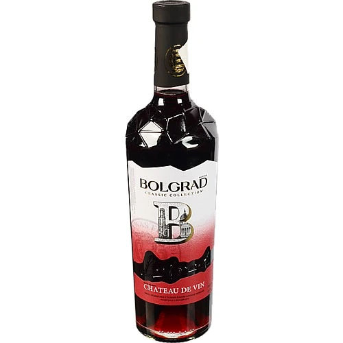 Вино Болград 0.75л Шато Де Вин червоне напівсолодке