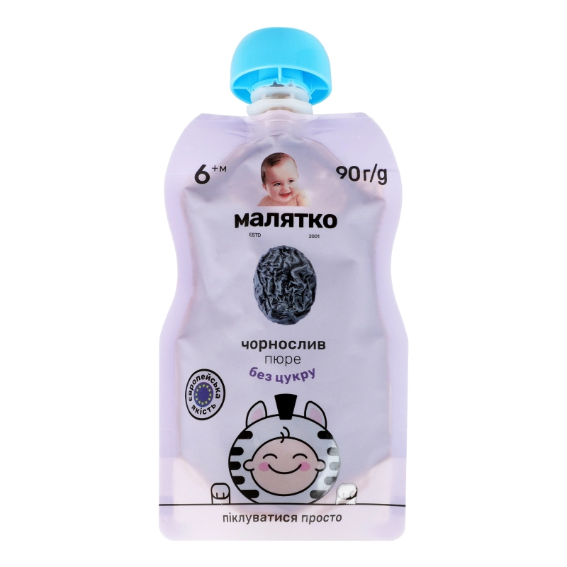 Пюре для дітей від 6міс без цукру Чорнослив Малятко д/п 90г