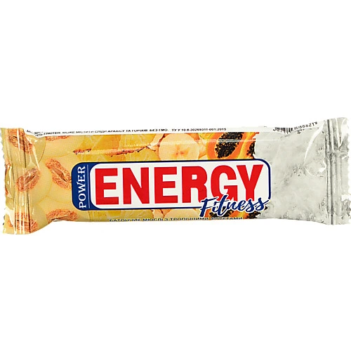 Батончик-мюслі Power  Energy 30г тропічні фрукти