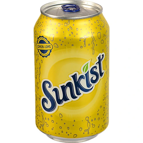 Напій Sunkist 0.33л лимон лайм безалкогольний з.б