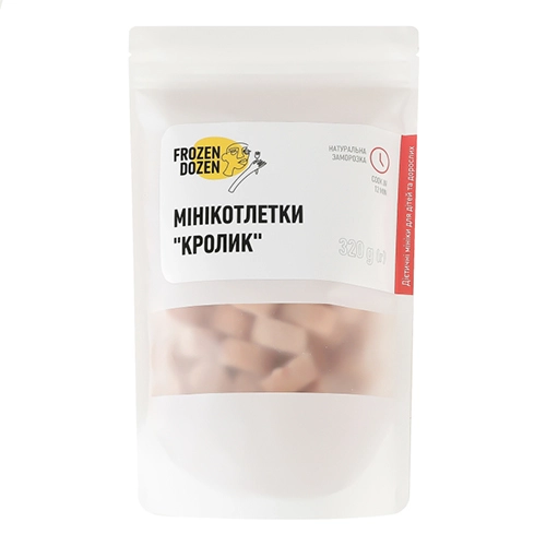 Міні котлетки Фрозен Дазен 320г кролик