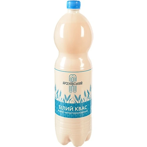 Квас живий білий Арсеніївський п/пл 1.5л