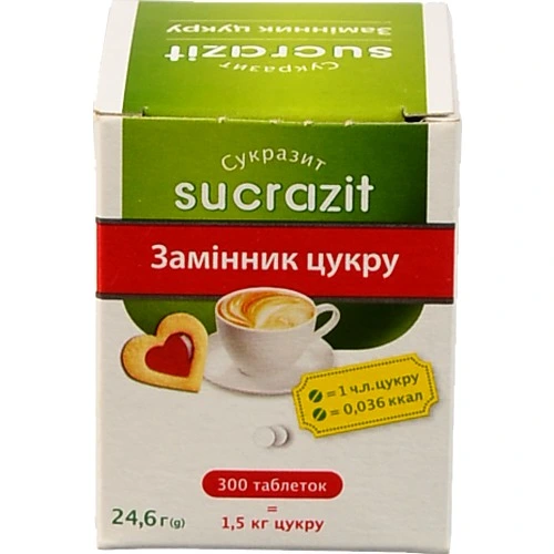 Замінник цукру Sukrazit 300таб