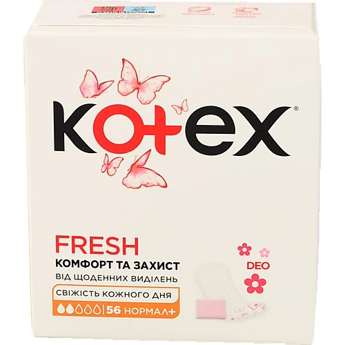 Прокладки Kotex 56шт щоденні  deo normal plus liners ifw
