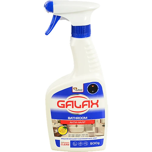 Засіб д.миття ванної кімнати та сантехніки Galax das PowerClean 500г антиналіт