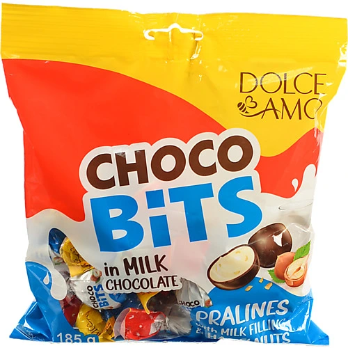 Цукерки Pszczolka 185г choco bits шоколадні