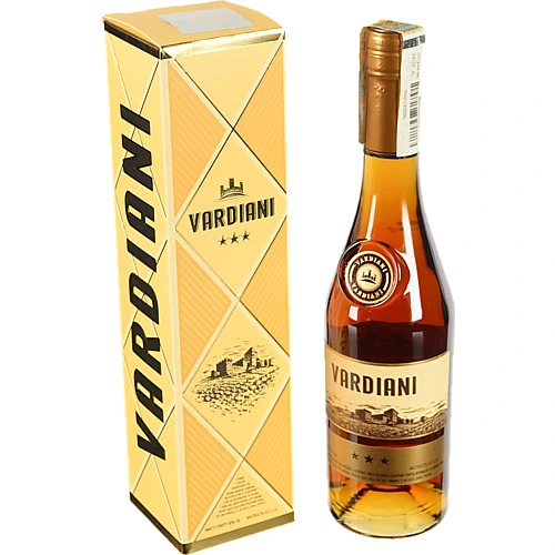 Коньяк Vardiani 0.5л 3зв.