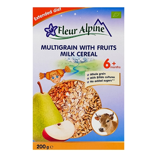 Каша Fleur Alpine 200г мультизлакова молочна фрукти