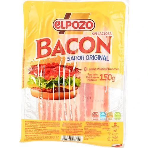 Бекон Elpozo Sabor Original 150 г, нарізка