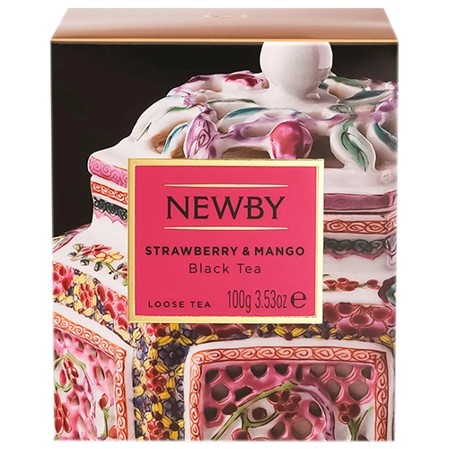 Чай Newby манго полуниця 25п чорний