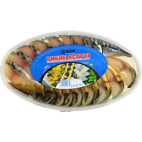Скумбрія Seastar 200г асорті