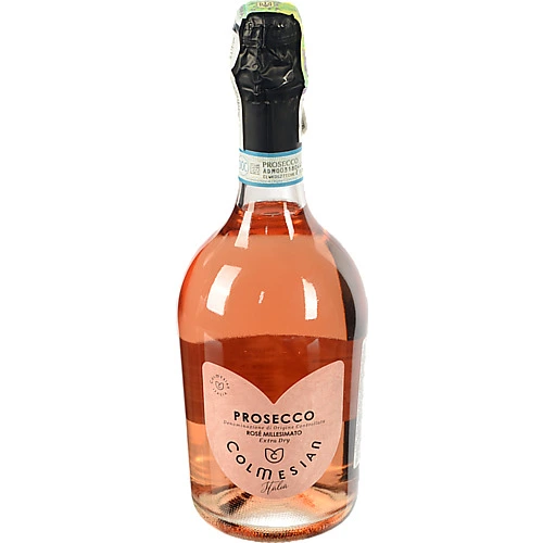 Вино ігристе Col Mesian 0.75л просеко DOC рожеве екстра сухе 11%
