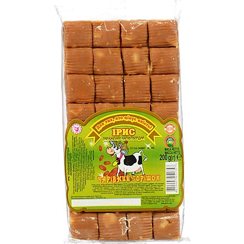 Ірис тиражений напівтвердий Чарівний горішок ТОВ Шполянський завод продтоварів м/у 200г